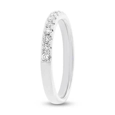 0.37ct 18k White Gold Diamond Lady's Band Size 6.5