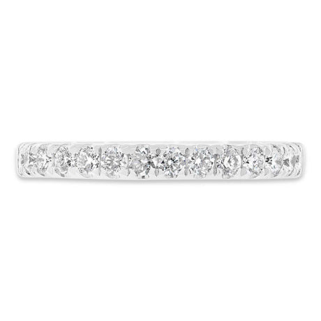 0.42ct 18k White Gold Diamond Lady's Band Size 6.5