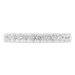 0.42ct 18k White Gold Diamond Lady's Band Size 6.5