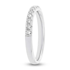 0.42ct 18k White Gold Diamond Lady's Band Size 6.5