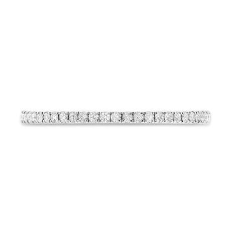 0.25ct 18k White Gold Diamond Lady's Band Size 7.25