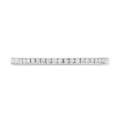 0.25ct 18k White Gold Diamond Lady's Band Size 7.25