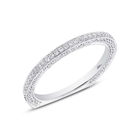 0.65ct 18k White Gold Diamond Lady's Band Size 7.5