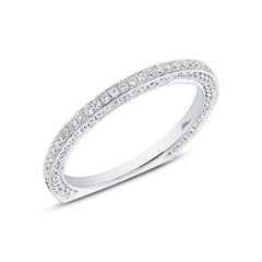 0.65ct 18k White Gold Diamond Lady's Band Size 7.5