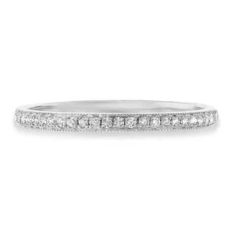 0.12ct 14k White Gold Diamond Lady's Band