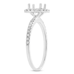 0.30ct 14k White Gold Diamond Semi-mount Ring