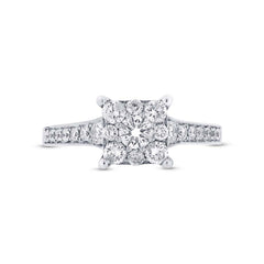 0.83ct 14k White Gold Diamond Lady's Ring Size 8.5