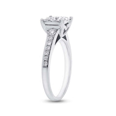 0.83ct 14k White Gold Diamond Lady's Ring Size 8.5