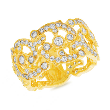 2.16ct 14k Yellow Gold Diamond Lady's Ring
