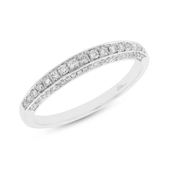 0.32ct 14k White Gold Diamond Lady's Band