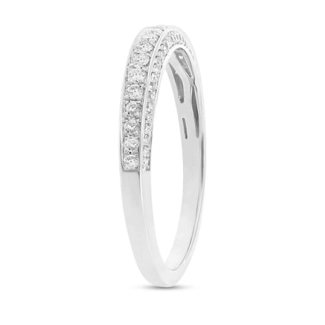 0.32ct 14k White Gold Diamond Lady's Band