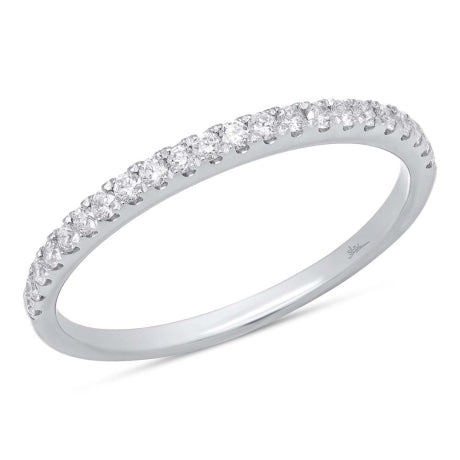 0.22ct 14k White Gold Diamond Lady's Band