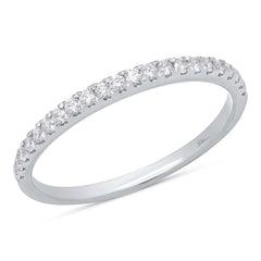 0.22ct 14k White Gold Diamond Lady's Band