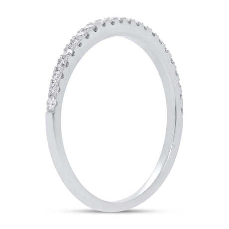 0.22ct 14k White Gold Diamond Lady's Band