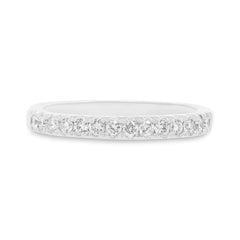 0.30ct 18k White Gold Diamond Lady's Band Size 6.5