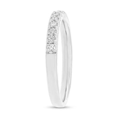 0.30ct 18k White Gold Diamond Lady's Band Size 6.5