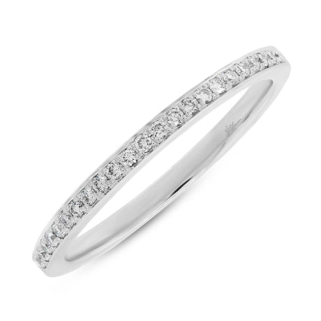 0.14ct 14k White Gold Diamond Lady's Band