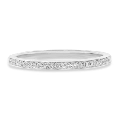 0.14ct 14k White Gold Diamond Lady's Band