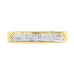 0.13ct 14k Yellow Gold Diamond Men's Ring