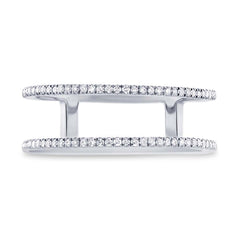 0.17ct 14k White Gold Diamond Lady's Ring Size 4.5