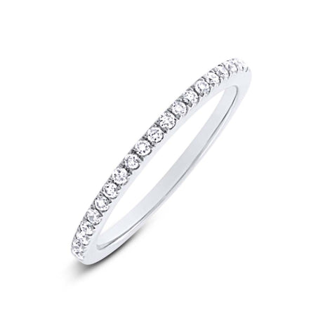 0.20ct 14k White Gold Diamond Lady's Band Size 6