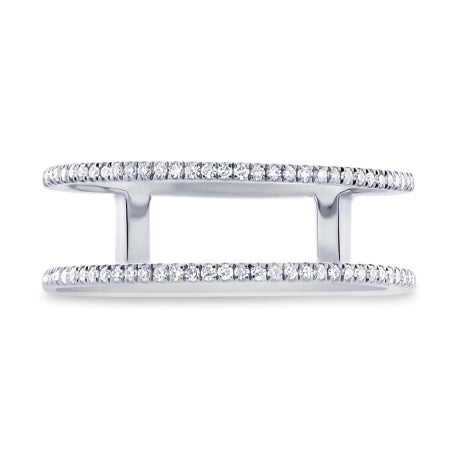 0.17ct 14k White Gold Diamond Lady's Ring Size 6.5