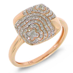 0.33ct 14k Rose Gold Diamond Lady's Ring Size 6.5