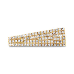 0.27ct 14k Yellow Gold Diamond Pave Lady's Ring