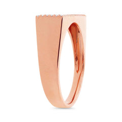 0.27ct 14k Rose Gold Diamond Pave Lady's Ring
