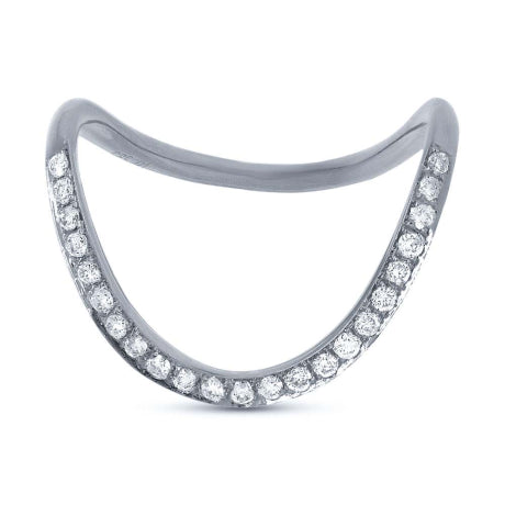 0.21ct 14k White Gold Diamond Lady's Ring Size 8.5