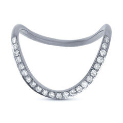 0.21ct 14k White Gold Diamond Lady's Ring Size 8.5