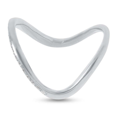 0.21ct 14k White Gold Diamond Lady's Ring Size 8.5