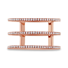 0.28ct 14k Rose Gold Diamond Lady's Ring Size 8.5