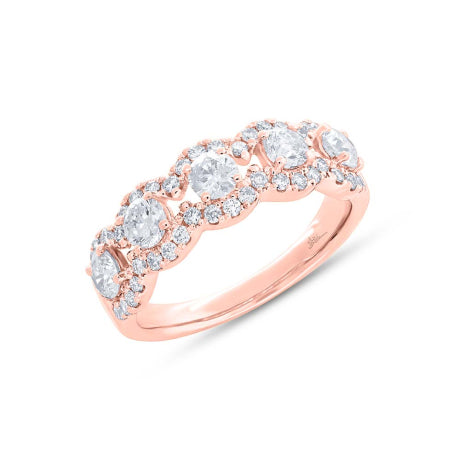 1.46ct 14k Rose Gold Diamond Lady's Ring