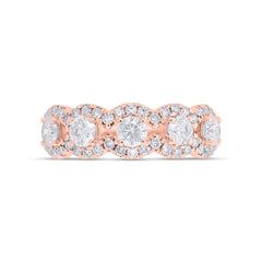 1.46ct 14k Rose Gold Diamond Lady's Ring