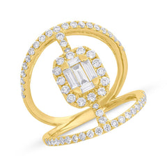 1.39ct 14k Yellow Gold Diamond Lady's Ring