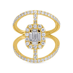 1.39ct 14k Yellow Gold Diamond Lady's Ring