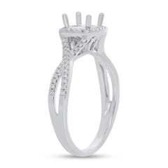 0.30ct 14k White Gold Diamond Semi-mount Ring
