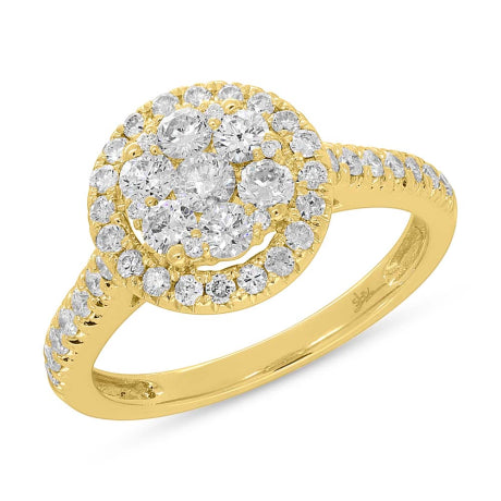 1.06ct 14k Yellow Gold Diamond Engagement Ring