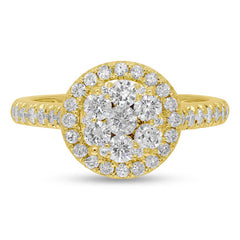 1.06ct 14k Yellow Gold Diamond Engagement Ring