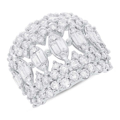 2.59ct 14k White Gold Diamond Lady's Ring