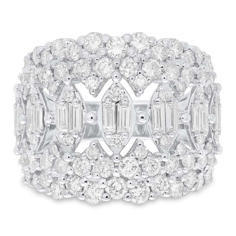 2.59ct 14k White Gold Diamond Lady's Ring