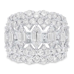 2.59ct 14k White Gold Diamond Lady's Ring