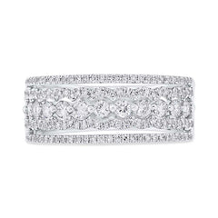 0.86ct 14k White Gold Diamond Lady's Ring