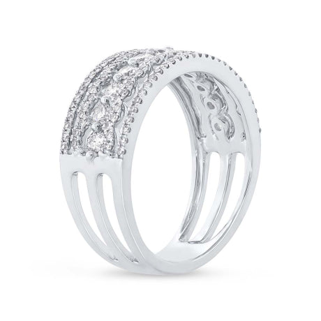 0.86ct 14k White Gold Diamond Lady's Ring