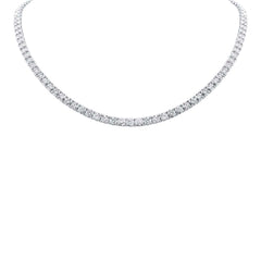4.71ct 14k White Gold Diamond Tennis Necklace