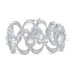 12.86ct 18k White Gold Diamond Lady's Bracelet