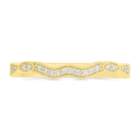 0.12ct 14k Yellow Gold Diamond Lady's Band