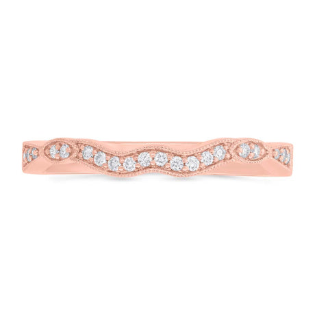 0.12ct 14k Rose Gold Diamond Lady's Band