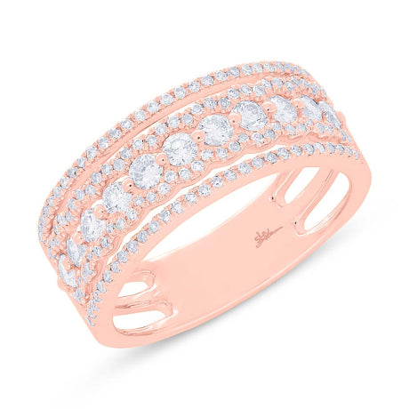 0.86ct 14k Rose Gold Diamond Lady's Ring